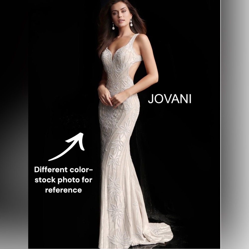 JOVANI 66965 black embellished gown size 2 - Picture 10 of 13